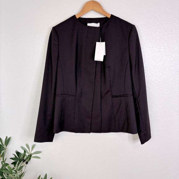 NWT HUGO BOSS Jadela 2 Virgin Wool Mini Houndstooth Blazer Business Jacket - 12 - Picture 5 of 9